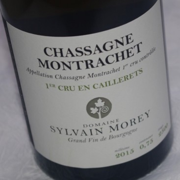 CHASSAGNE-MONTRACHET 1er CRU "EN CAILLERET" Blanc 2015 (Domaine Sylvain Morey)